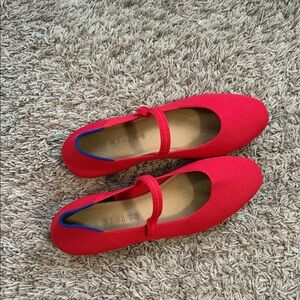 Red Mary Jane Flats Rothys